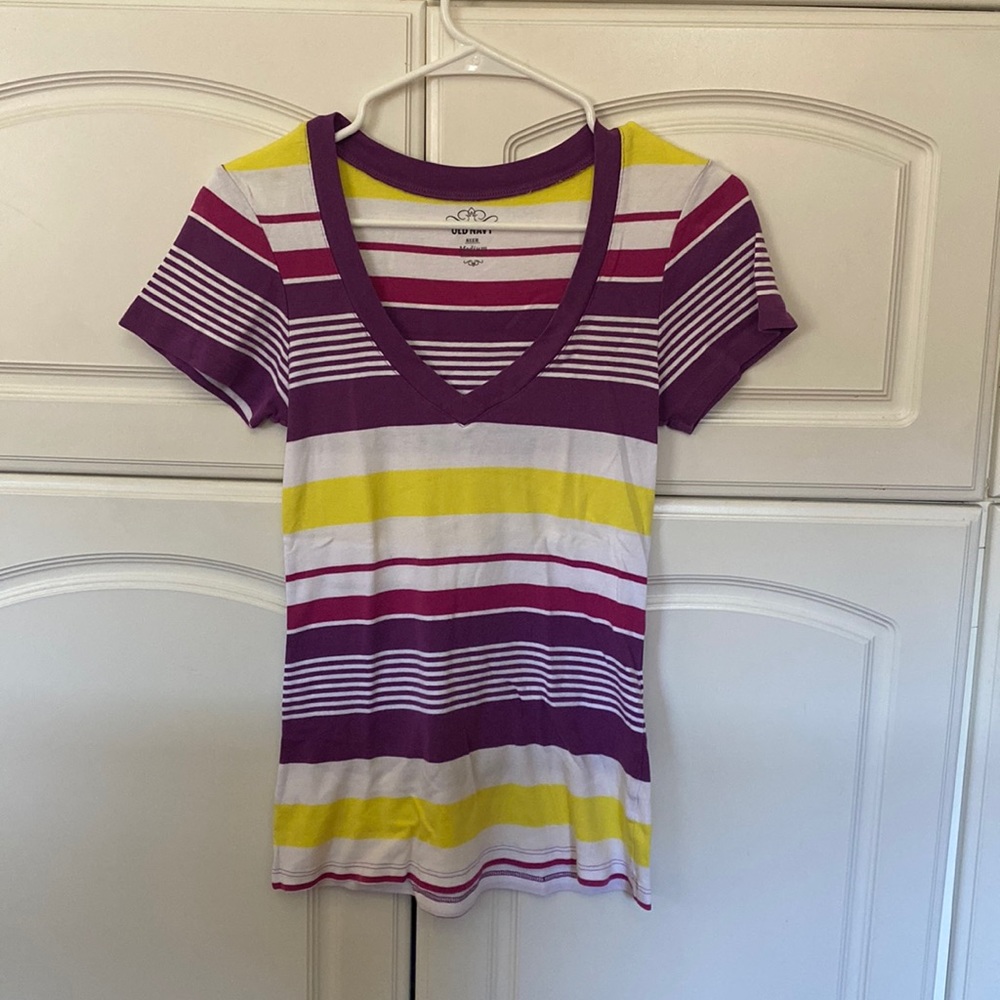 Striped Vneck